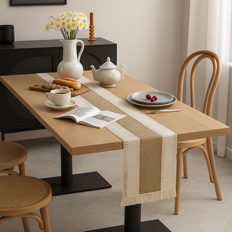 ARMONIA - Camino chenille elegante para comedor 180x30 cm 698