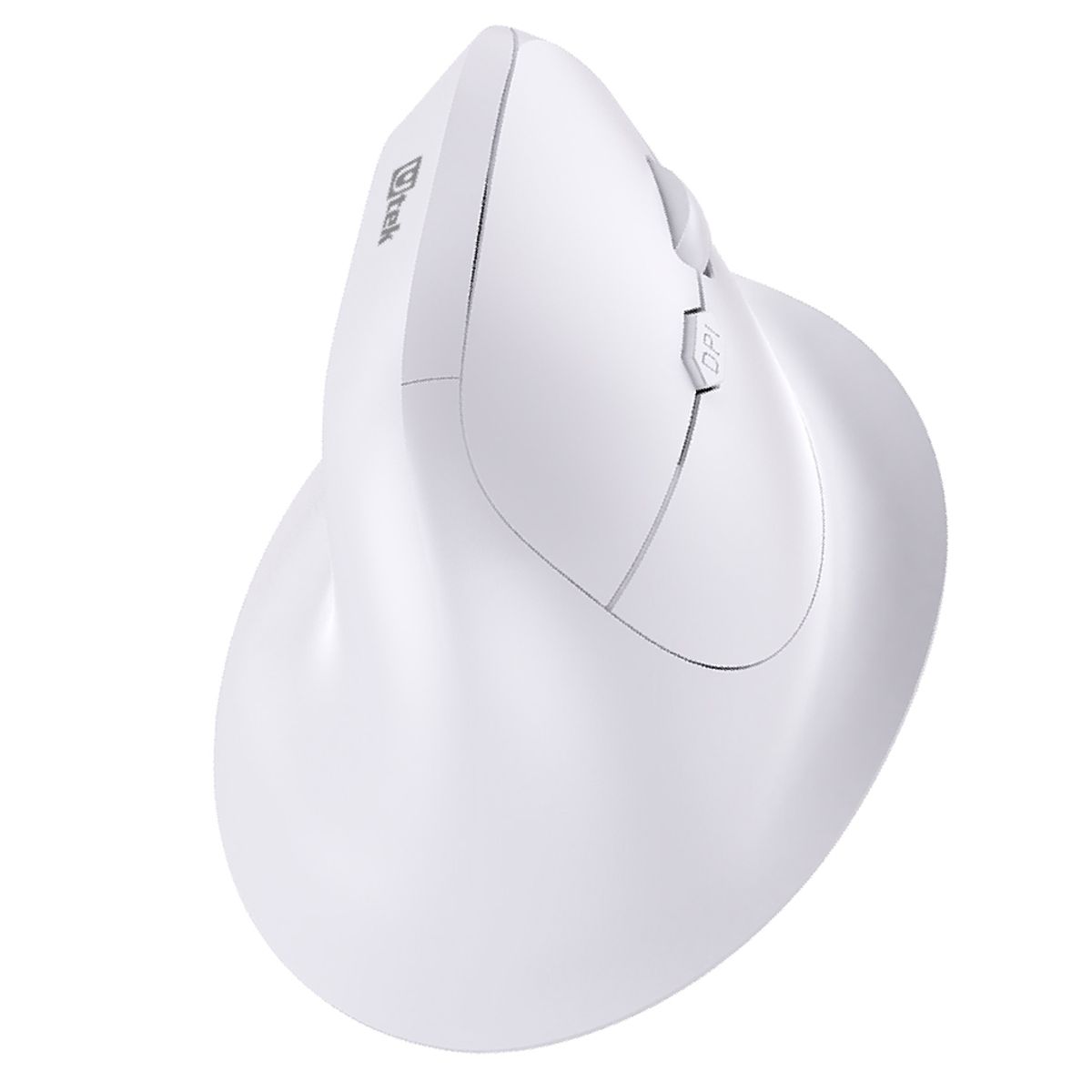 UTEK - Mouse vertical inalámbrico blanco bluetooth y 24Ghz