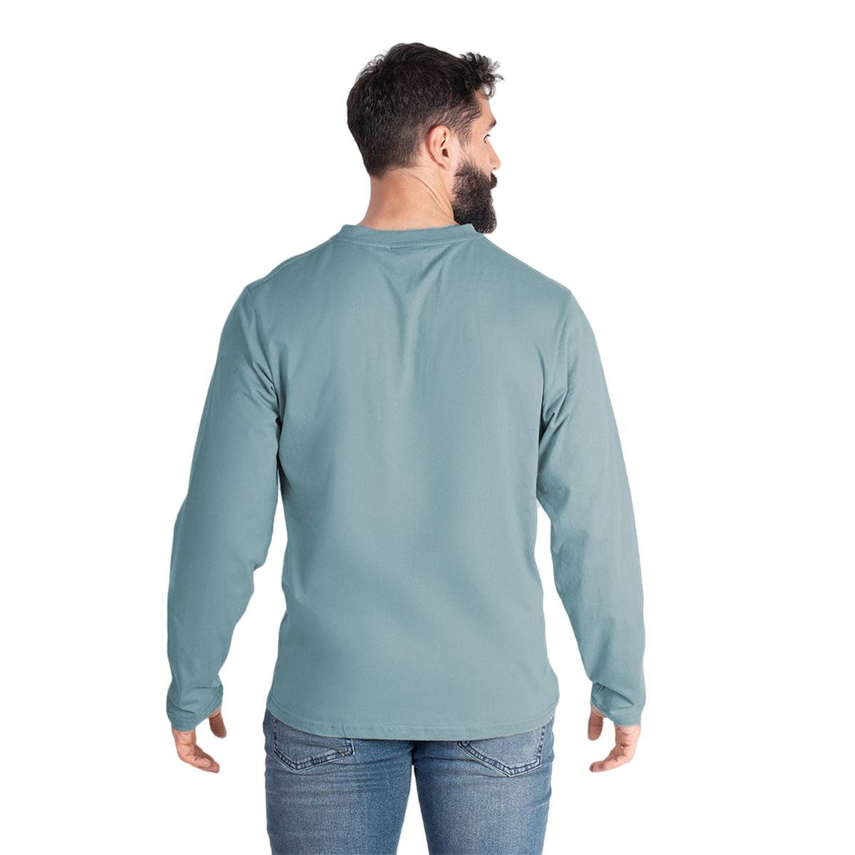 LENGA - Polera Hombre Manga Larga con Botones Queule