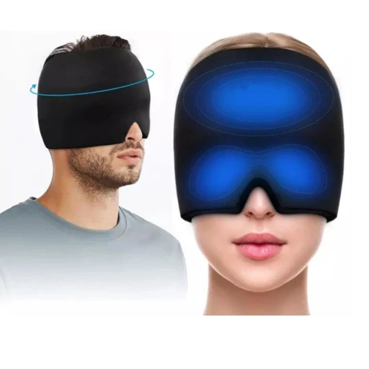 GENERICO - Gorro De Gel Alivio De Migraña Terapia De Frío O Calor Dolor