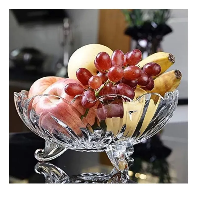 GENERICO - Frutera De Vidrio  Ensaladera De Vidrio 23cm