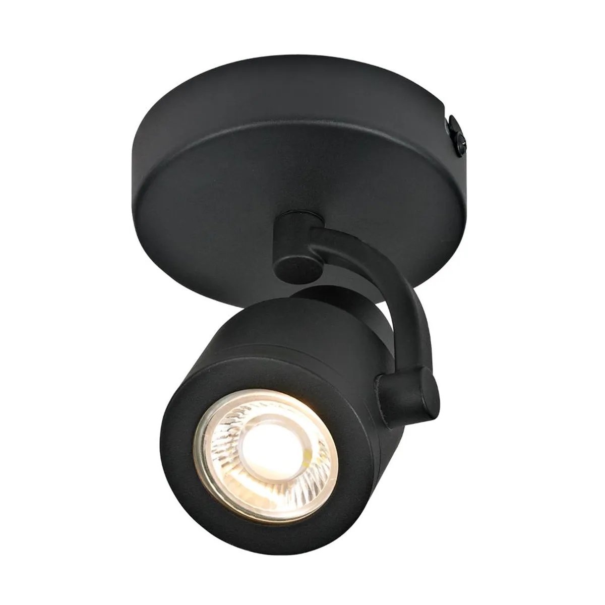 BP ILUMINACION - Foco Sobrepuesto Komo Negro Mate Gu10