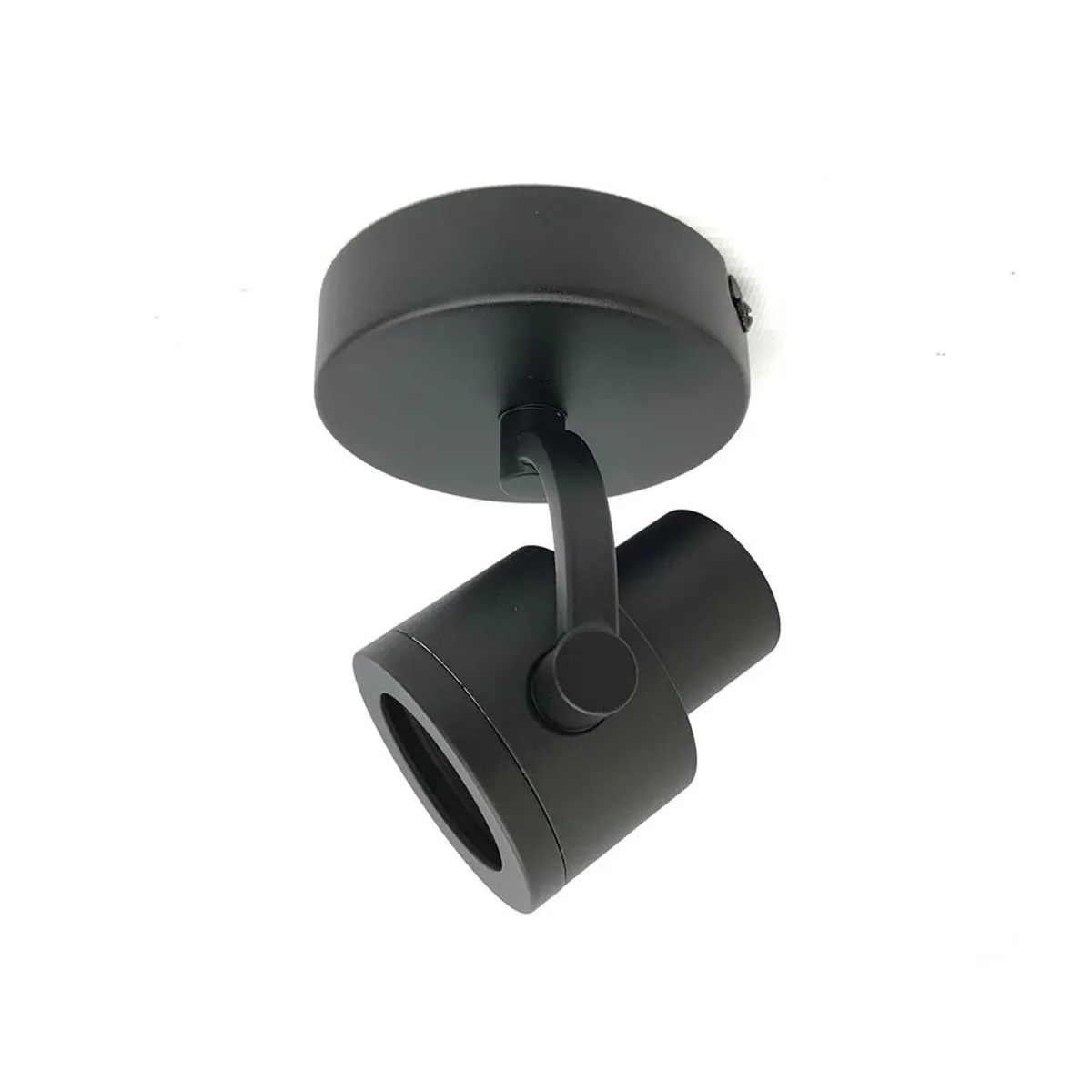 BP ILUMINACION - Foco Sobrepuesto Komo Negro Mate Gu10