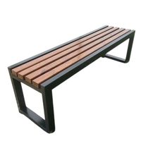 Banca / Banqueta Ukumar - Metal Y Madera 100 Cm De Largo