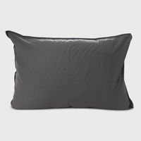 Pack 2 Funda de Almohada Algodón Dark Grey 50x70