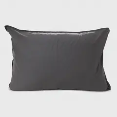AMERITEX - Pack 2 Funda de Almohada Algodón Dark Grey 50x70
