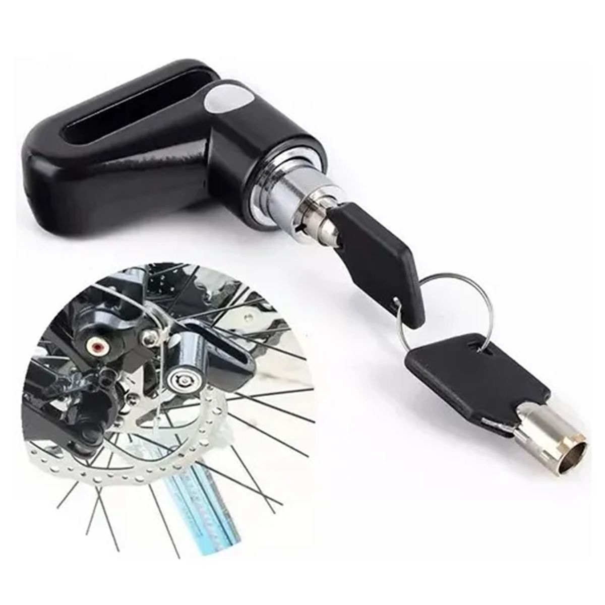 Candado Freno Disco Moto Bloqueo Traba Rueda Seguridad Robo, marca GENERICO - Foto Principal