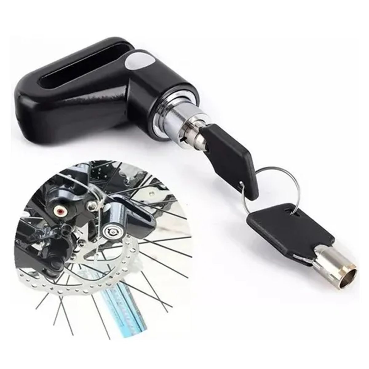 Candado Freno Disco Moto Bloqueo Traba Rueda Seguridad Robo, marca GENERICO - Foto Principal