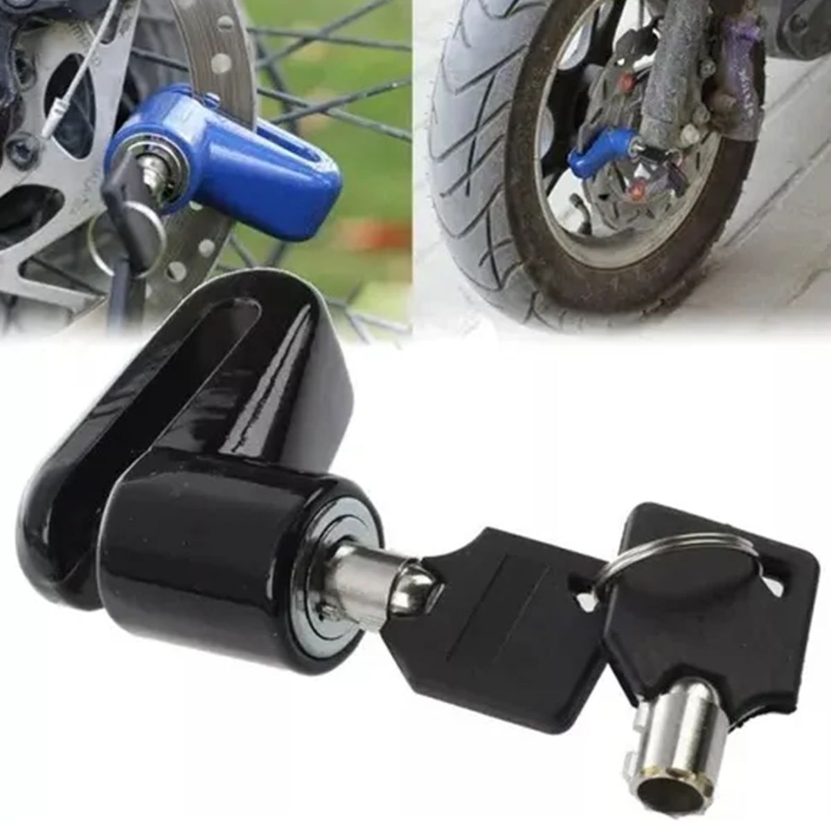 Candado Freno Disco Moto Bloqueo Traba Rueda Seguridad Robo, marca GENERICO - Foto 2