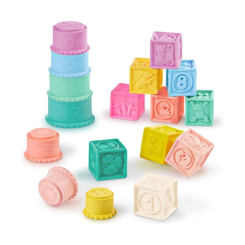 BATTAT - Bloques blandos y vasos apilables