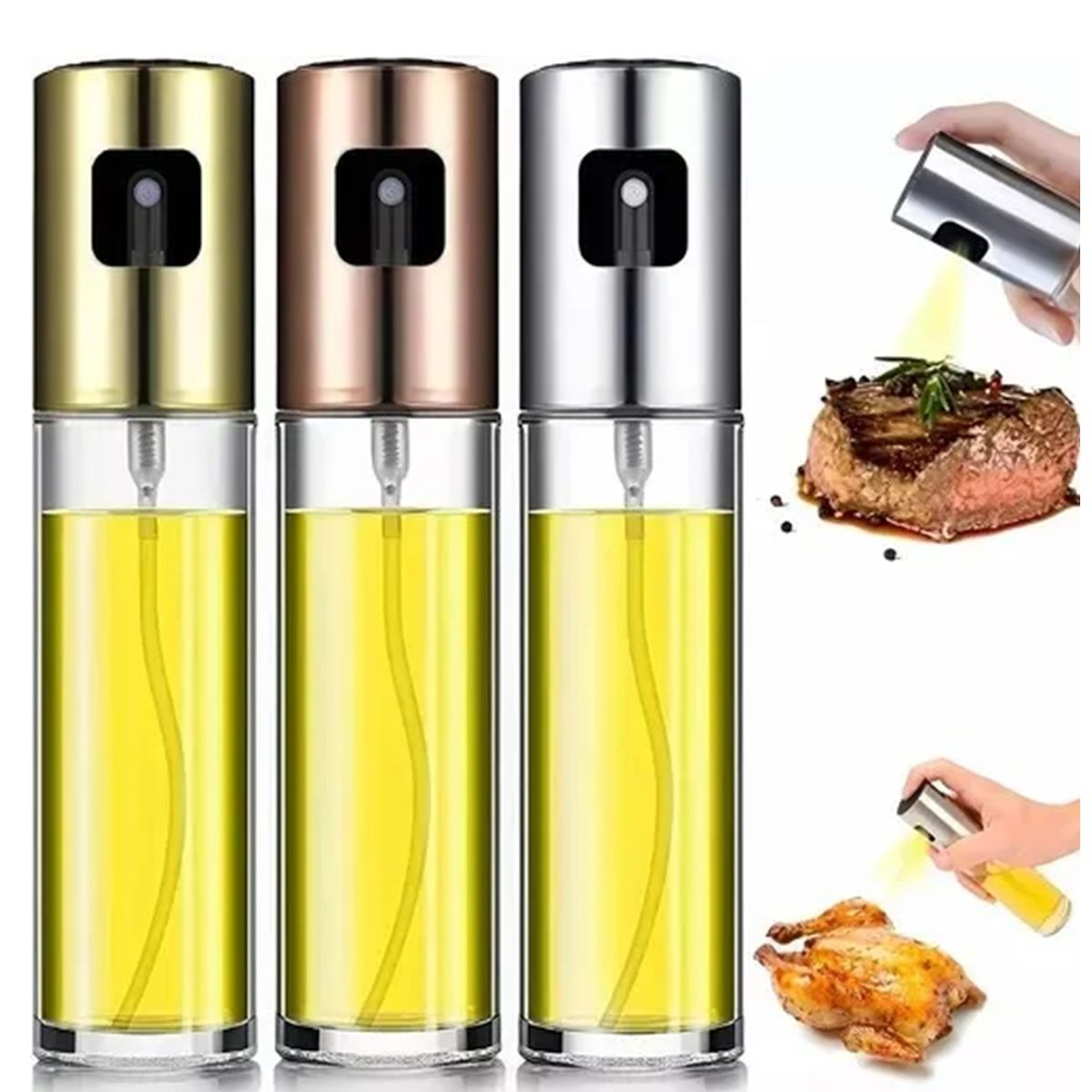 GENERICO - Rociador De Aceite Aceitero Spray Alcuza Vinagre Limon Aceto
