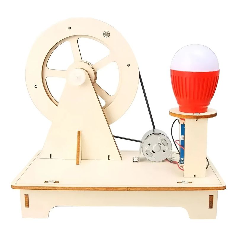 GENERICO - Kit Tarea Escolar Experimento Mini Generador Electricidad