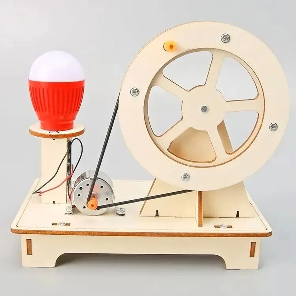 GENERICO - Kit Tarea Escolar Experimento Mini Generador Electricidad