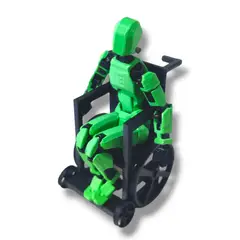 GENERICO - SILLA DE RUEDAS 3D PARA DUMMY ESCALA 113 ACCESORIO DE COLECCIÓN