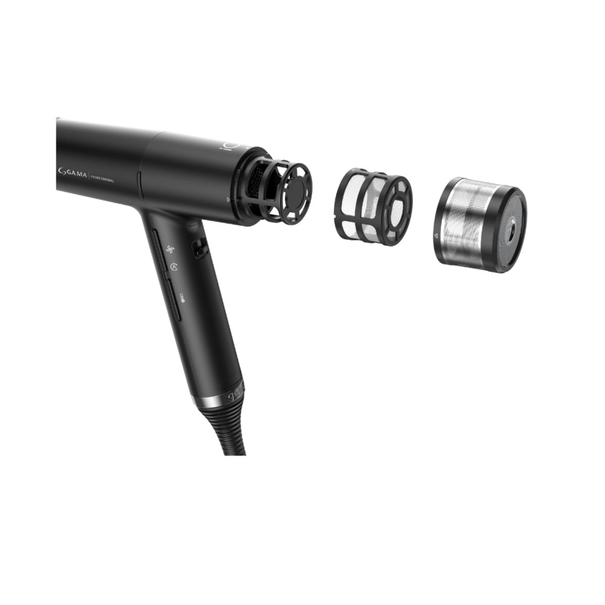 GAMA - Secador IQ1 Perfetto Gama ProfDual Filter Profesional Negro