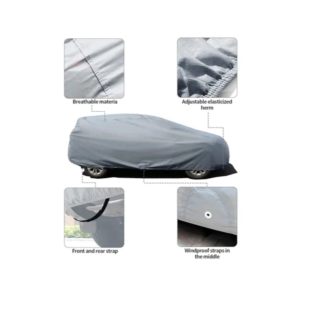 GENERICO - Cubierta Para Auto Protector Impermeable Funda Toldo