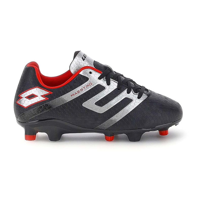 LOTTO - Zapato de Fútbol Juvenil Lotto - Maestro FG 700 Negro Rojo