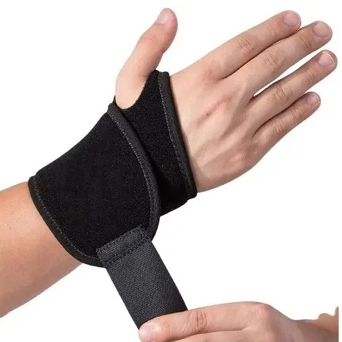 GENERICO - Muñequera Ajustable Con Orificio Pulgar Ortopédico Elastica