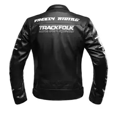 MOTOWOLF - JM1 Chaqueta Moto Cuero PU Con Protección CE