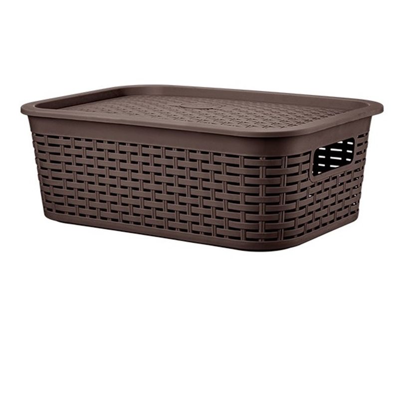 REYPLAST - Canastilla Caja Organizador 13litros Canastilla Tapa Tavarúa