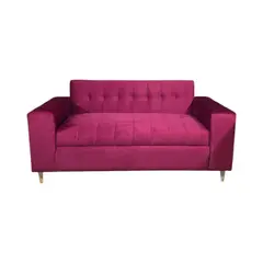 DISEÑOS VALESTRINI - SOFA TRES CUERPOS FELPA BURDEO