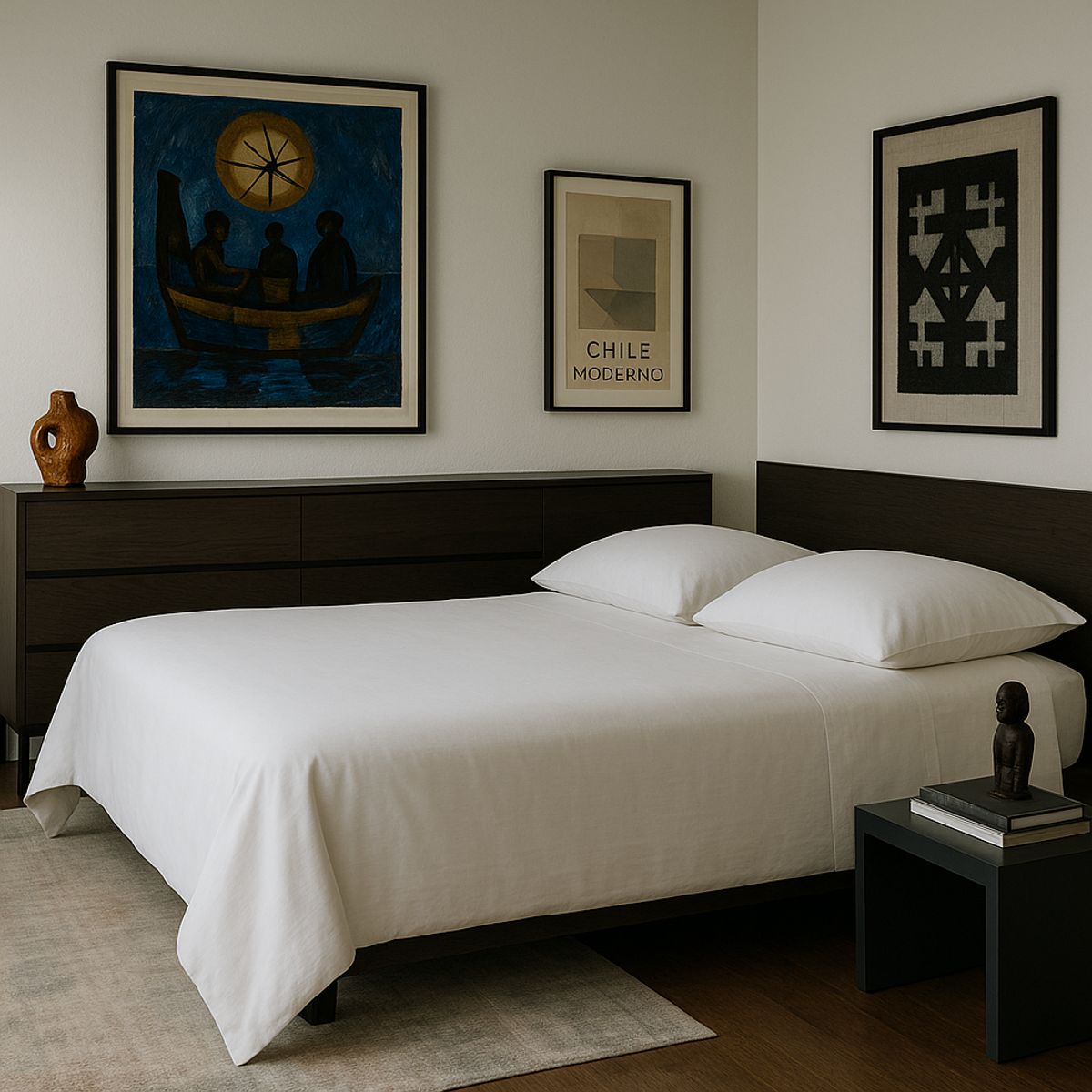 ARMONIA - Set de sábanas blancas Super king 144 hebras Unicolo