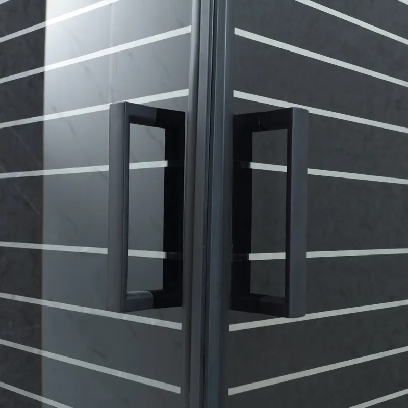 JOYTEK - Shower Recto Strava Negro 70x70x185cm