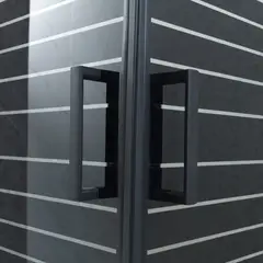 JOYTEK - Shower Recto Strava Negro 70x70x185cm