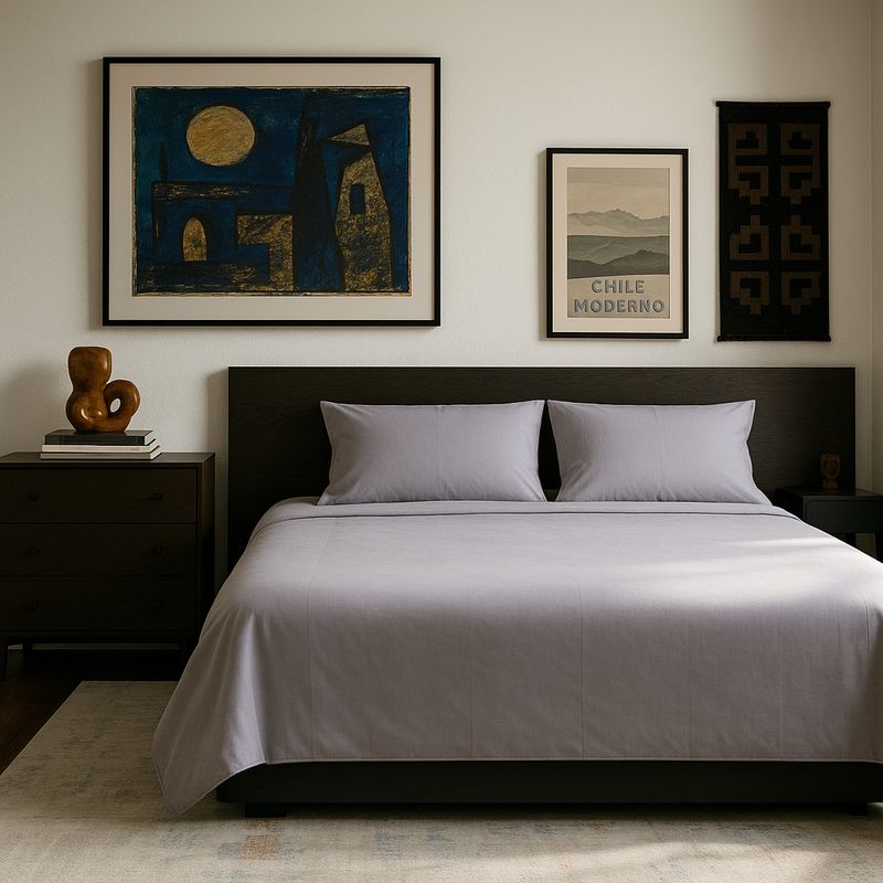 ARMONIA - Juego para cama Plomo Súper King 144 h Unicolor