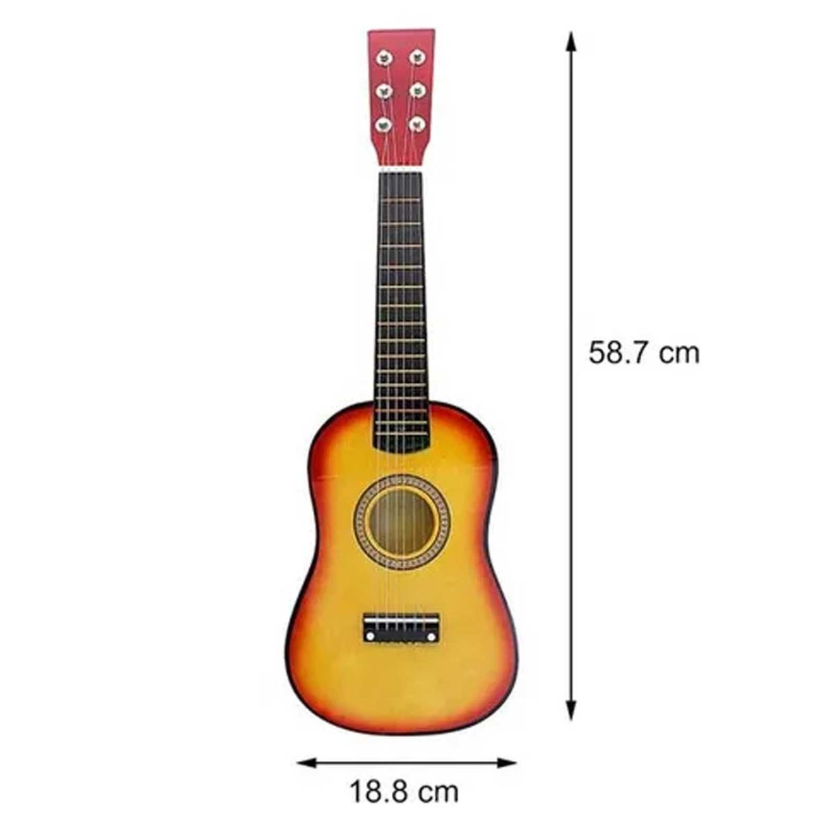 GENERICO - Ukulele Guitarra 6 Cuerdas Madera Infantil Musical