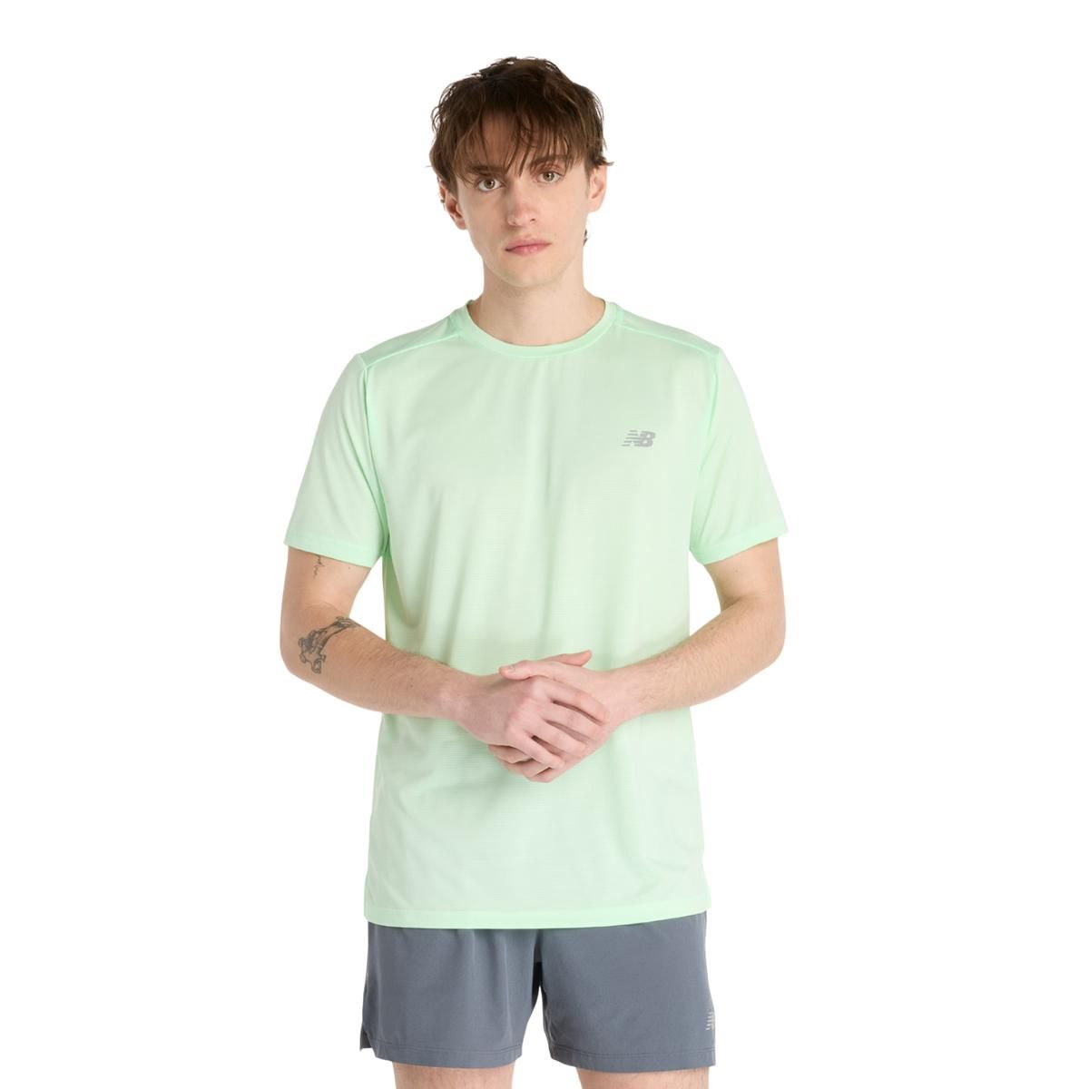 NEW BALANCE - Polera Running Hombre New Balance Sport Essentials Verde