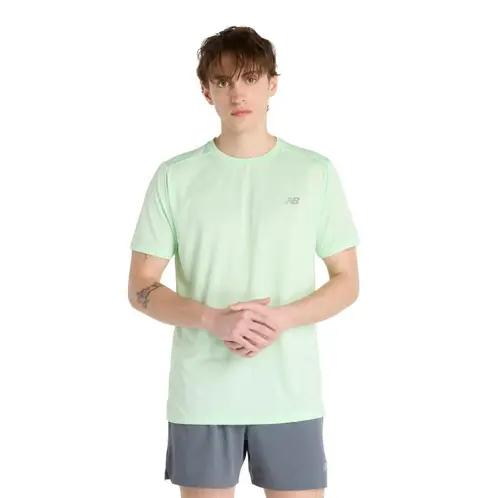 NEW BALANCE - Polera Running Hombre Sport Essentials Verde