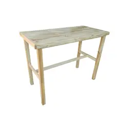 GENERICO - Mesa Tipo Isla Económica Madera Cocina Quincho 100x50x80 Cm