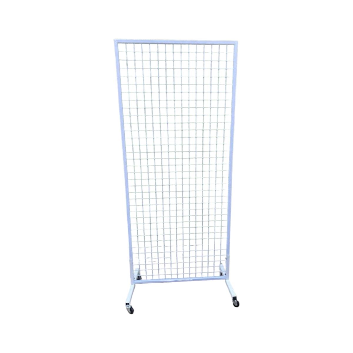 GENERICO - Malla de Metal Blanca con Ruedas 190X80X40cm Gms