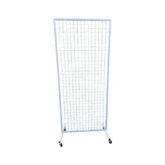 GENERICO - Malla de Metal Blanca con Ruedas 190X80X40cm Gms