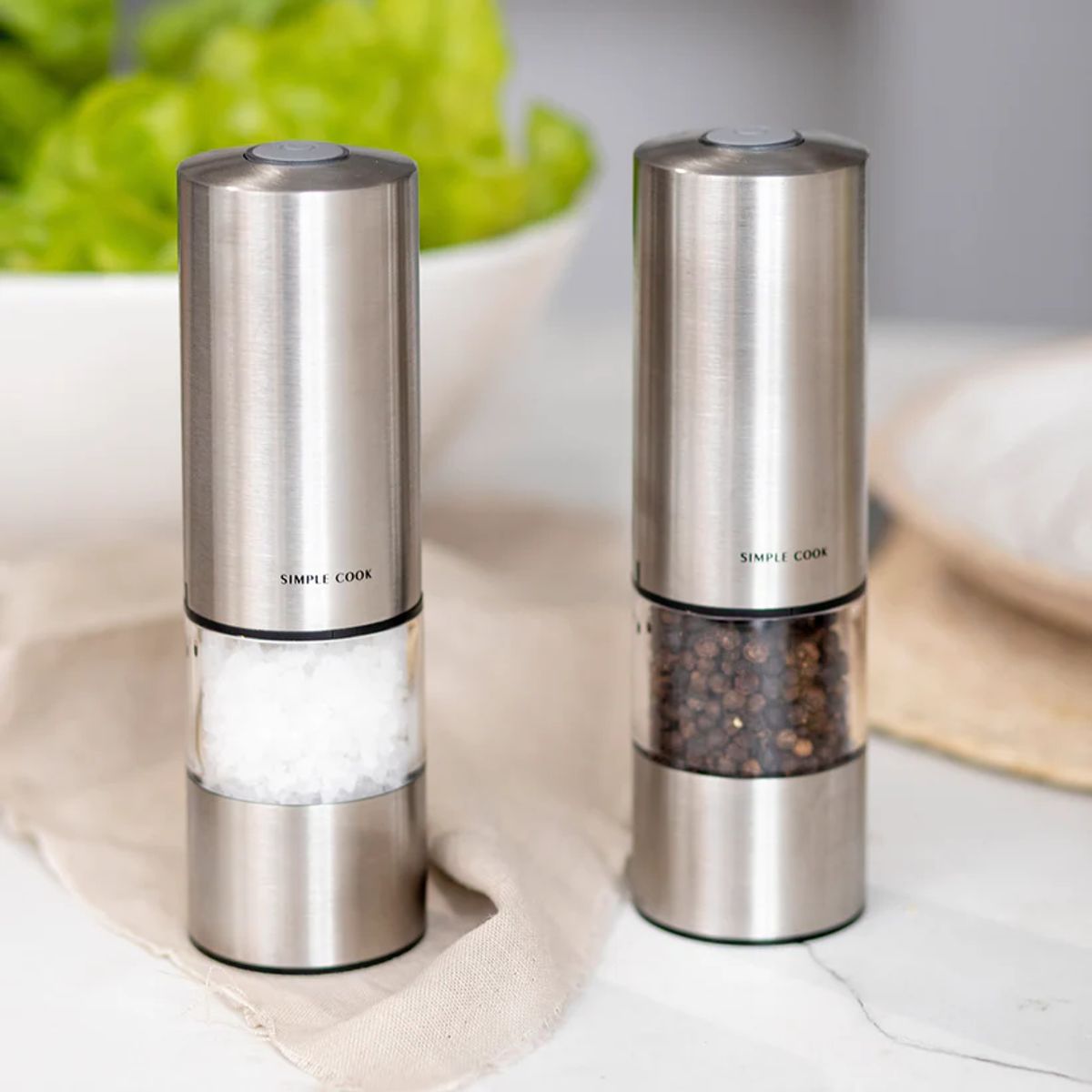 SIMPLE COOK - Salero Pimentero recargable Power Spice SimpleCook