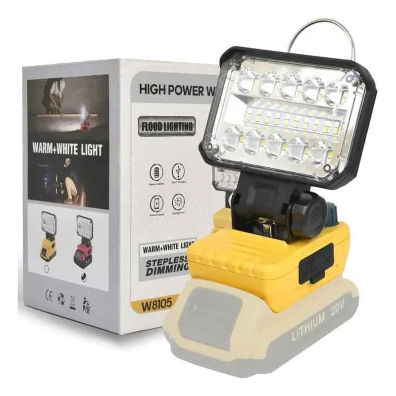 GENERICO - Luz Inalámbrica Portátil Led Recargable 18v Usb Tipo C
