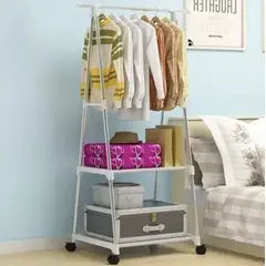 ATLAS - Perchero Para Colgar Ropa Con Ruedas