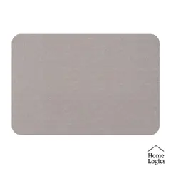 HOME LOGICS - Piso De Baño Goma Antideslizante Ultraabsorbente Gris Claro