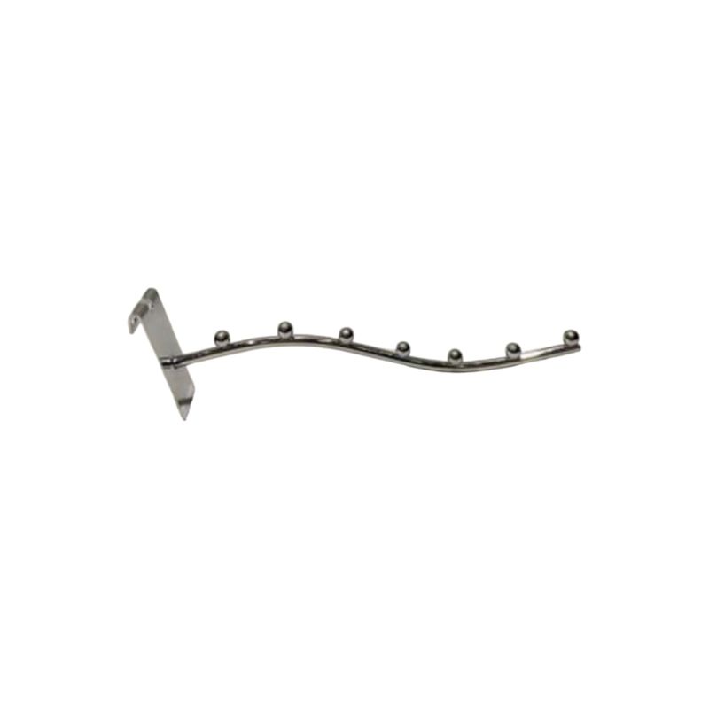 GENERICO - Pack 4 Ganchos tipo Cascada Metálicos para Malla 30cm Gms