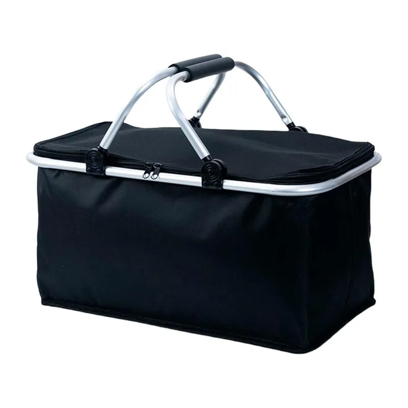 GLOBAL LATIN GROUP - Canasta de Picnic con Aislante Térmico Viajera Plegable - Negro