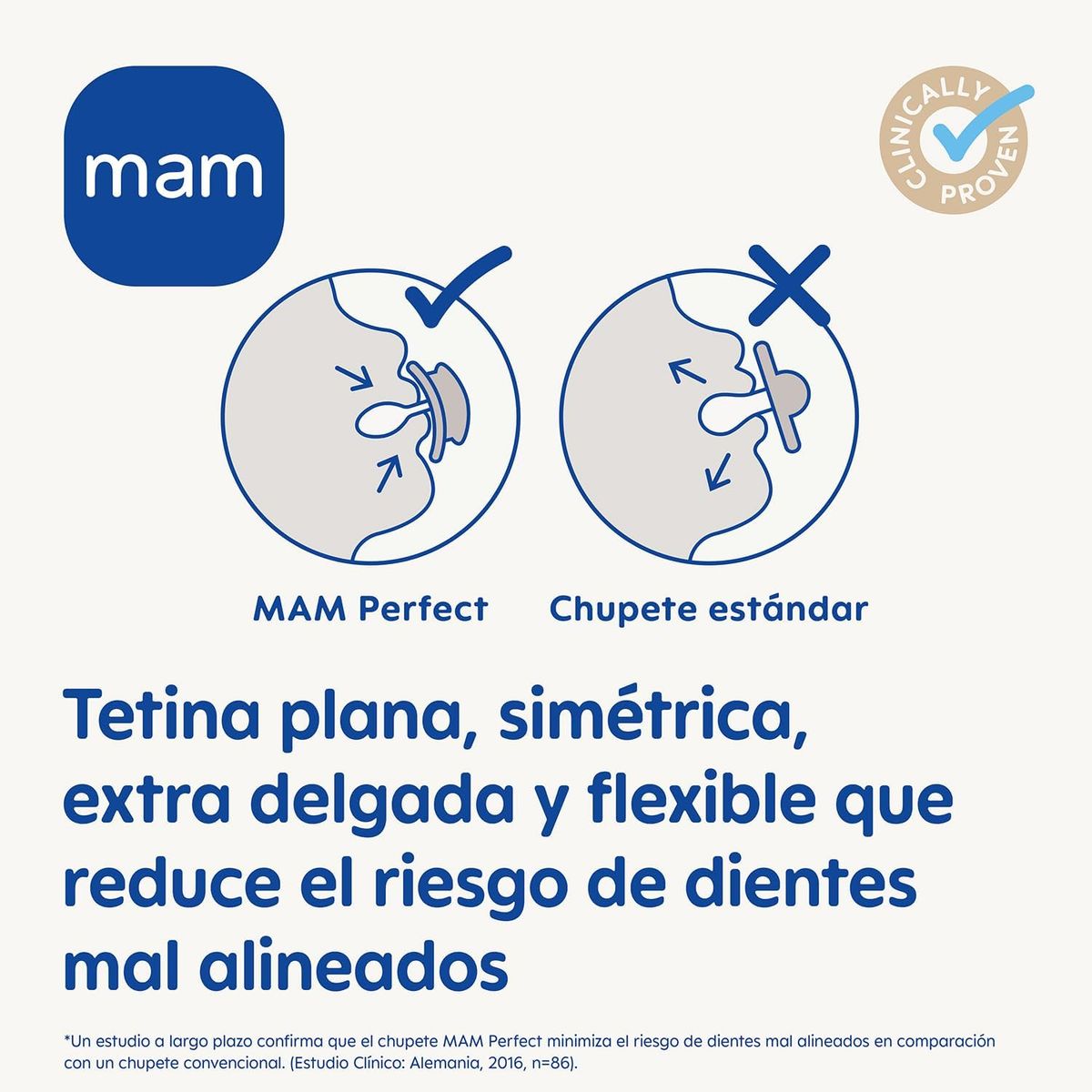 MAM - 2 Chupetes de Silicona MAM Perfect  0-6 Meses Rosado