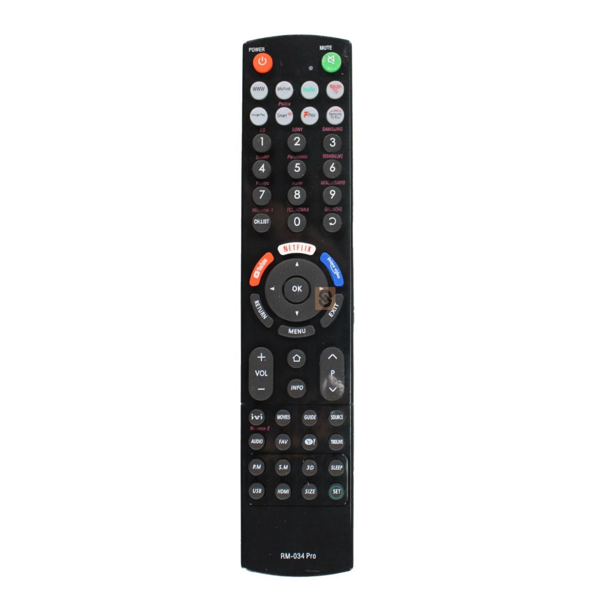 TECNOLAB - Control Remoto Universal Smart TV Apps Streaming - SC