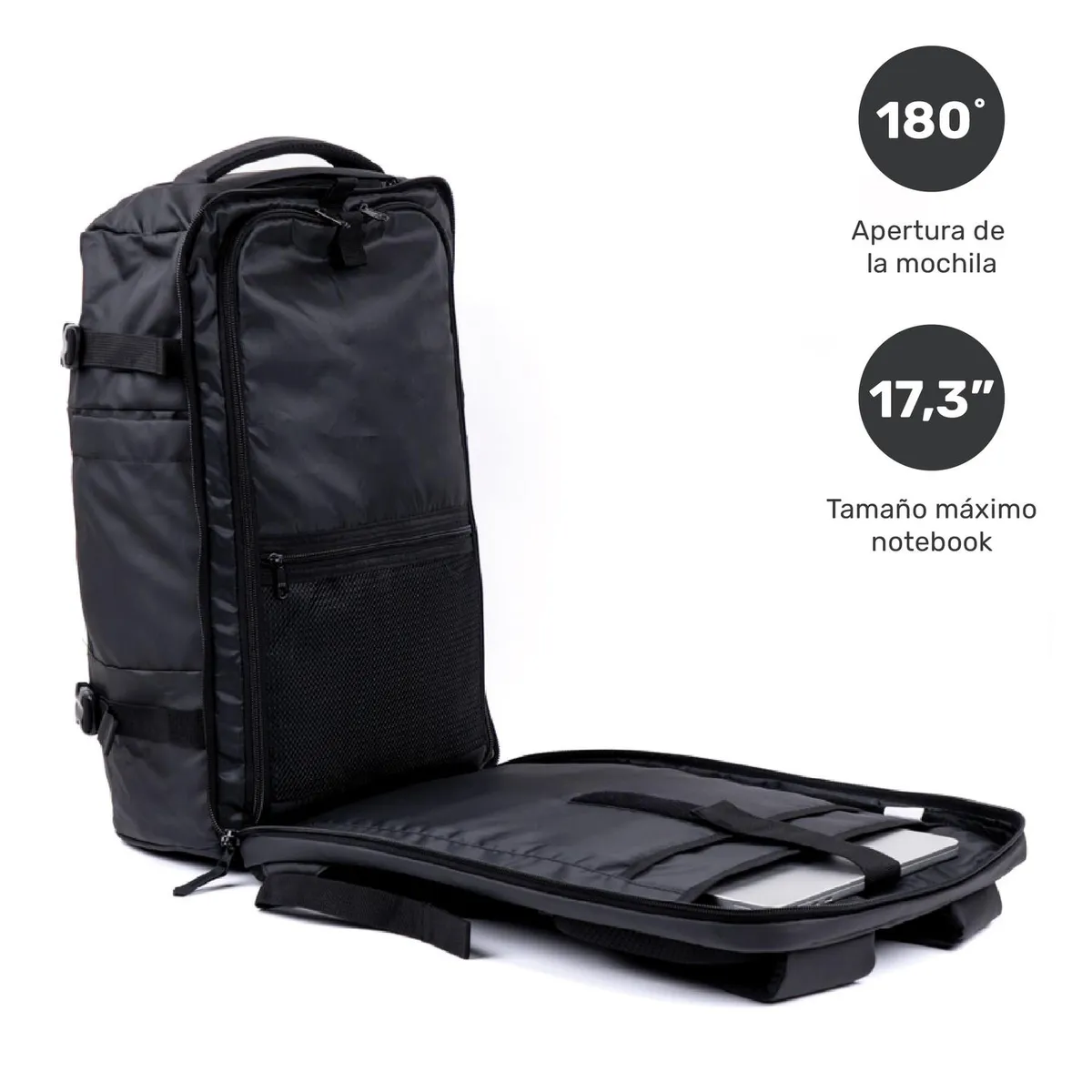 LHOTSE - Mochila Viaje impermeable Notebook 17,3Broadpeak 40L Lhotse