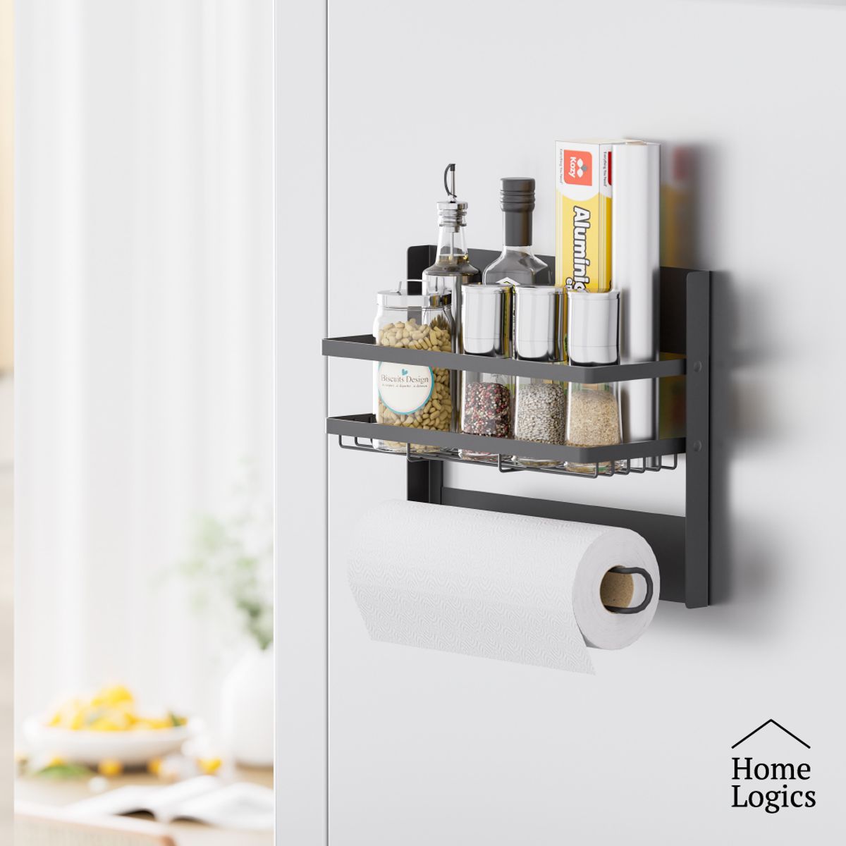 HOME LOGICS - Estante Repisa Organizador Cocina Magnético Home Logics