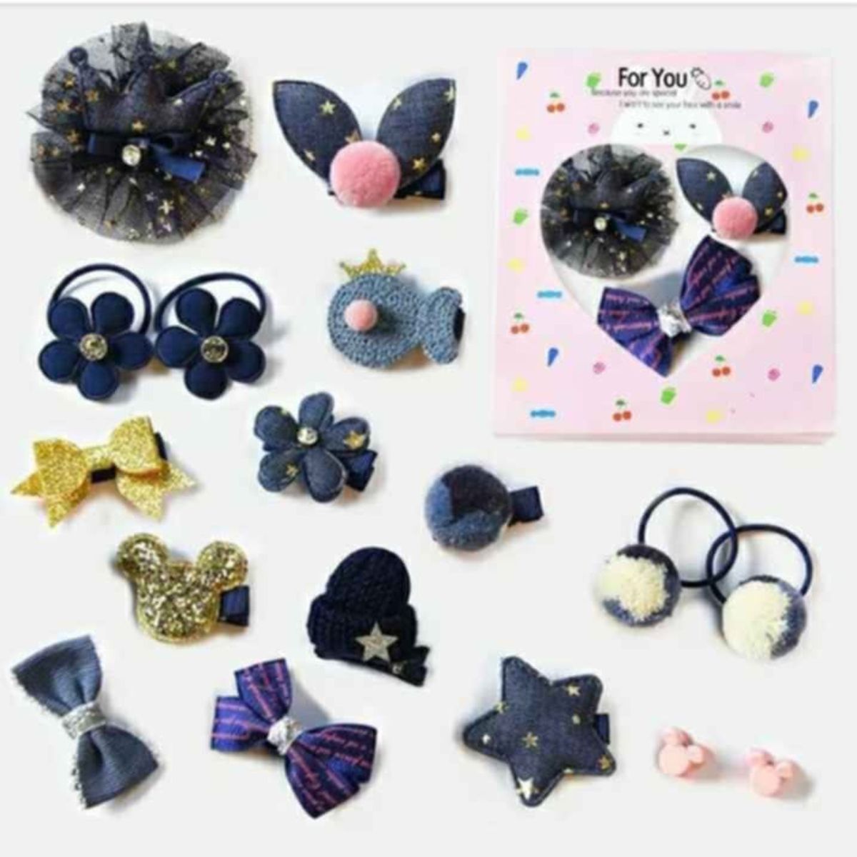 GENERICO - Set caja accesorios para cabello para niña