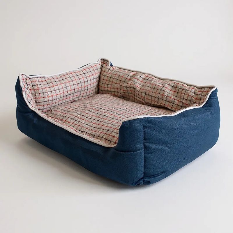 BLOCCARE - Cama Para Mascotas Espuma - Talla S Azul