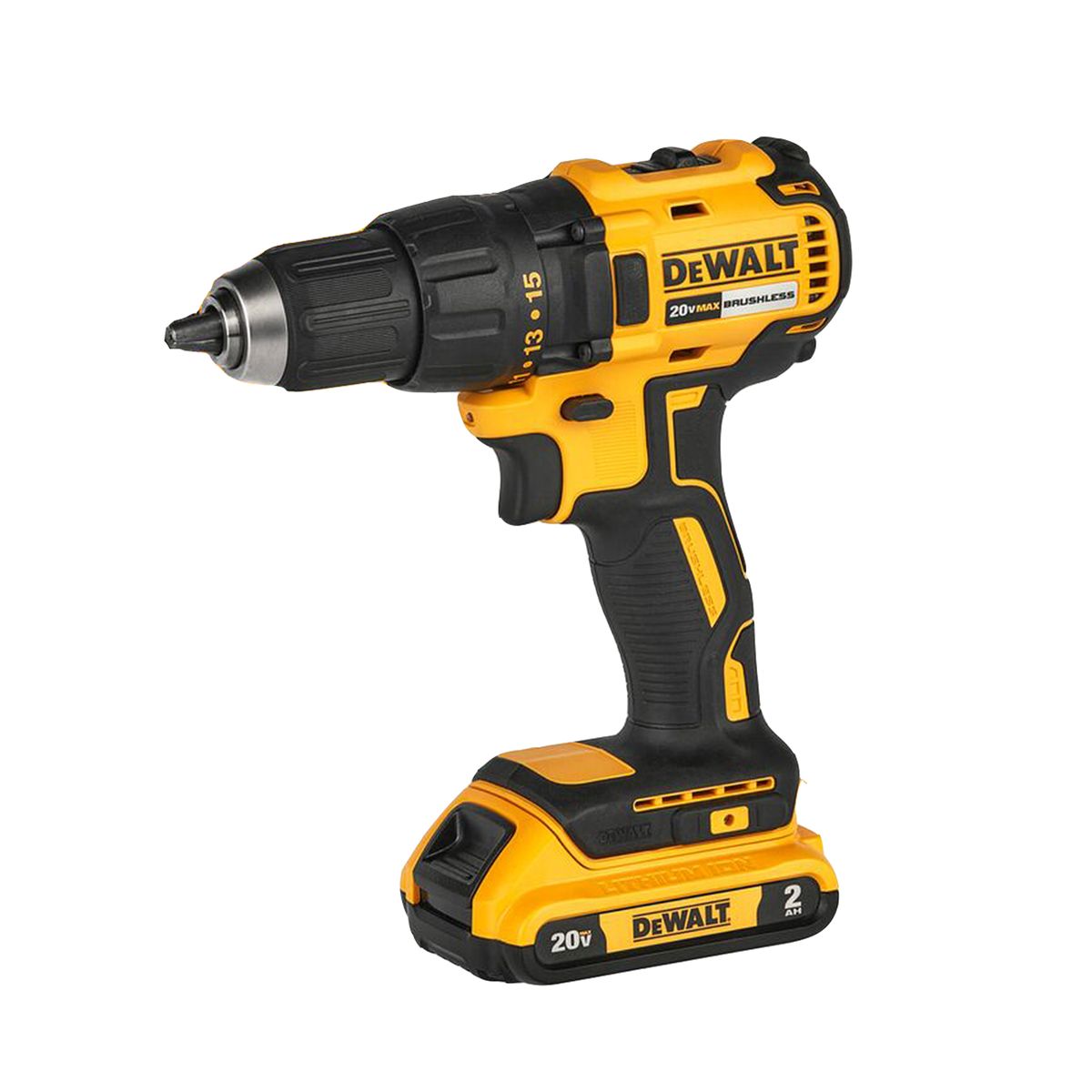DEWALT - Kit Taladro Atornillador 1/2" 20V + cargador + batería + bolso DEWALT