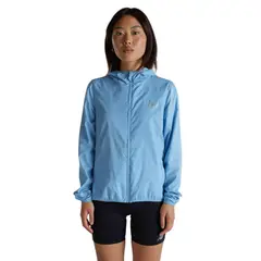 NEW BALANCE - Cortavientos Running Mujer Hooded Azul
