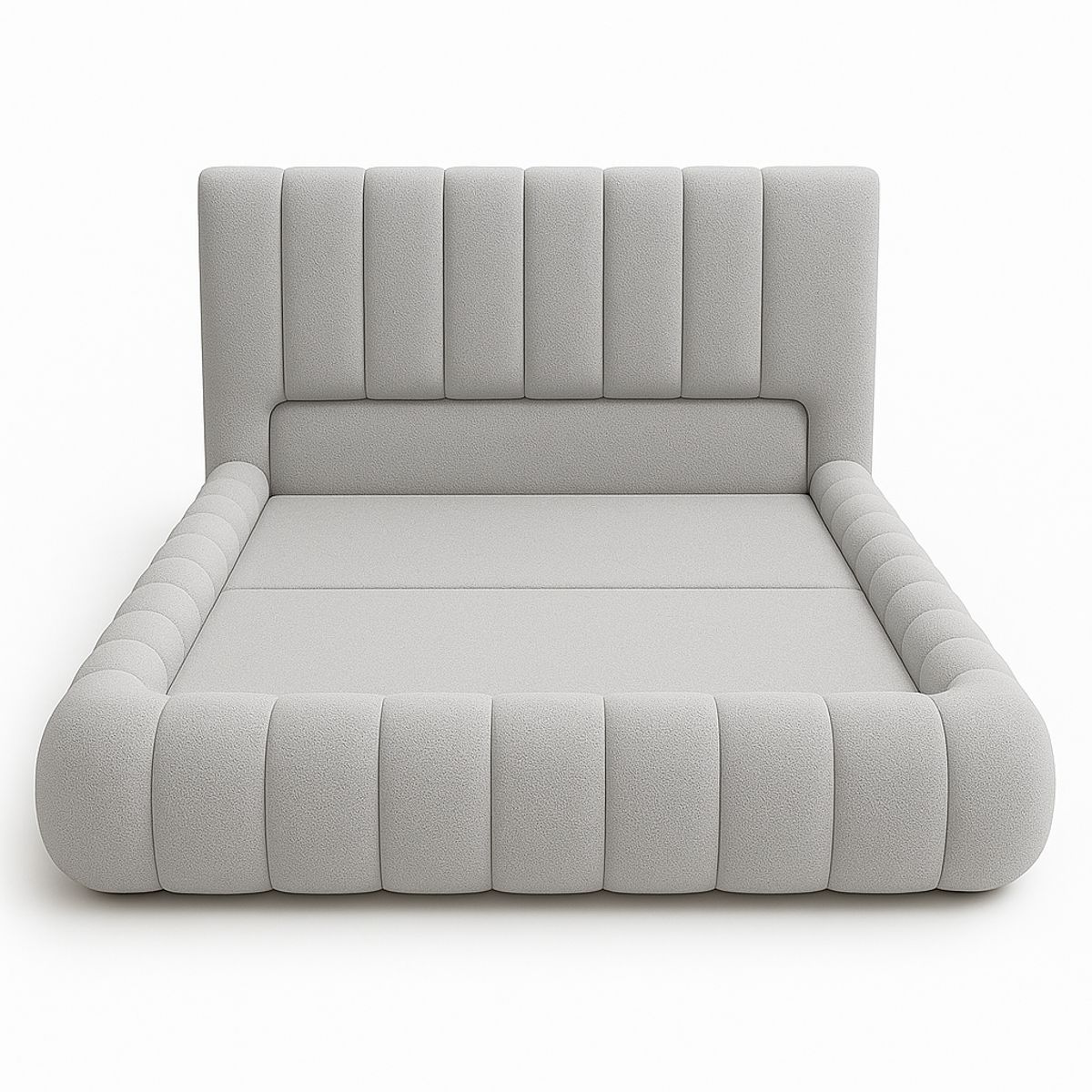 GENERICO - Cama Nube 2 Plazas + Colchón 2P Mery Desing 30CM + 2 Almohadas Masel